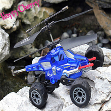 Happy Cherry Mini Hard Remote Control 3.5 Channel RC Flying Aircraft Ground to Air Truck Missiles Helicopter Electric Kids Toy