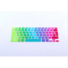 AZERTY French Rainbow keyboard cover for Apple macbook Air Pro Retina 13 15 17 Protective Stickers for mac book laptop Skin