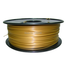 gold color MakerBot/RepRap/UP/Mendel 3d printer filaments PLA/ABS 1.75mm/3mm 1kg/2.2lb plastic Rubber Consumables Material