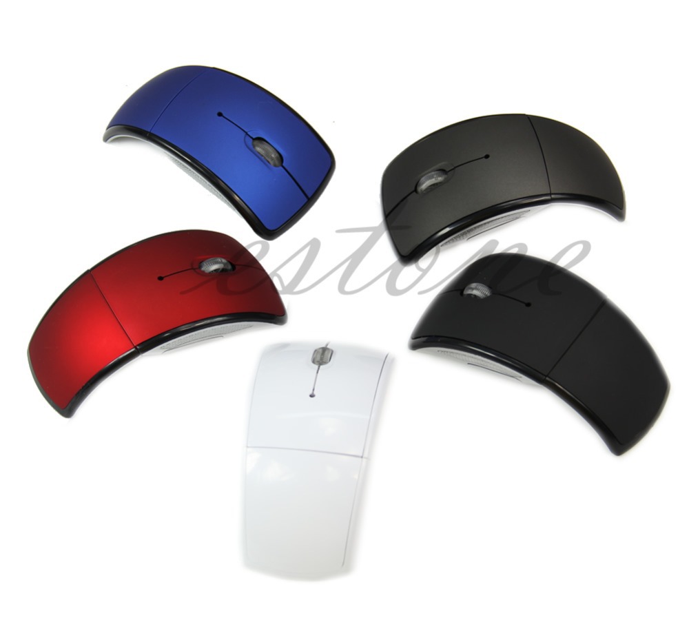 2 4G Snap in Transceiver Fold Wireless Mouse Cordless Mice USB Folding Mouse