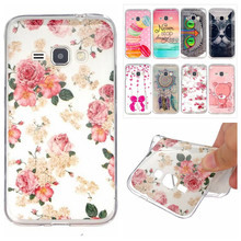 Luxury IMD TPU Silicone Rubber Soft Cartoon Cover For Samsung Galaxy J1 2016 J120 4.5 inch Phone Protective Cases
