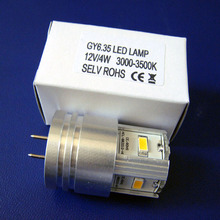 High quality 12V 4W GY6.35 led lamp,GY6.35 lights led,GY6 led bulb free shipping 5pcs/lot