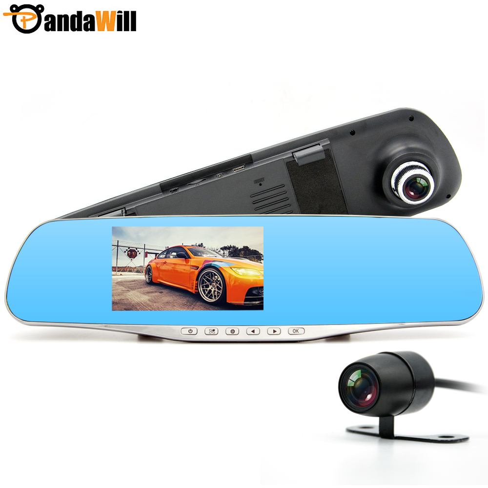 New Car DVR Camera Dual Lens Rearview mirror DVRs Full HD 1080P Recorder Video Registrar Camcorder Night Vision Black Box