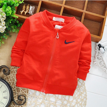 free shipping 2015 Spring Cotton Knitting Boys Girls Jackets Cardigan baby kids Coat Children clothing Outwear