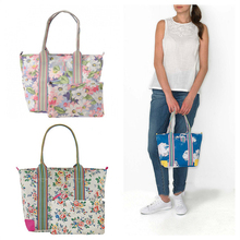 FREE SHIPPING Kingswood Rose cath canvas foldaway overnight bag Clock waterproof women handbags London Buses tote