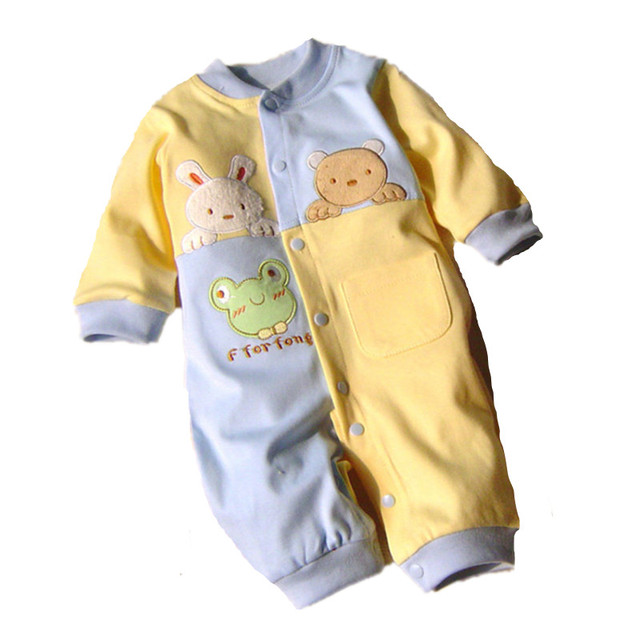 2016 Новый Baby Rompers Хлопка С Длинным Рукавом Детская Одежда Комбинезоны для Новорожденных детская Одежда Мальчик Девочка Комбинезон Ropa Bebes Комбинезон P10