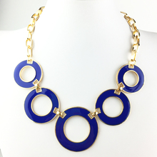 New 7 Color Collar Necklaces Pendants Fashion Statement Metal Choker Necklace For Women 2015 Vintage Jewelry Accessories gift