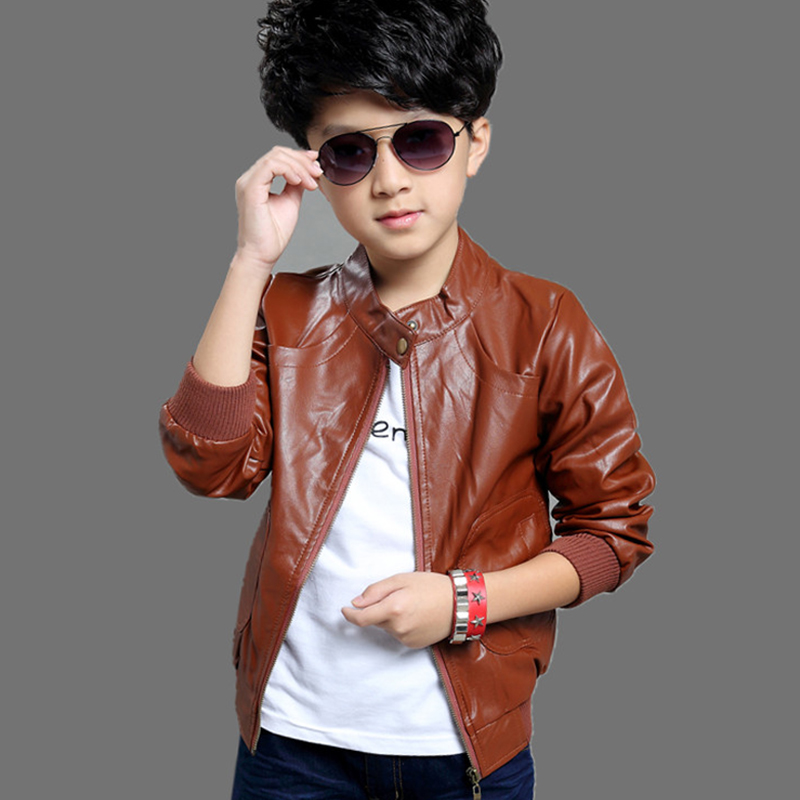 Brown Leather Jacket For Kids - My Jacket