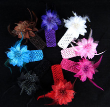 fascinator bebe menina flower Headbands baby headband girls headwear newborn toddler hair band 1pcs
