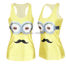 EAST KNITTING New 2015 Women T shirt Despicable Me Tank top harajuku Vest punk 3D Print