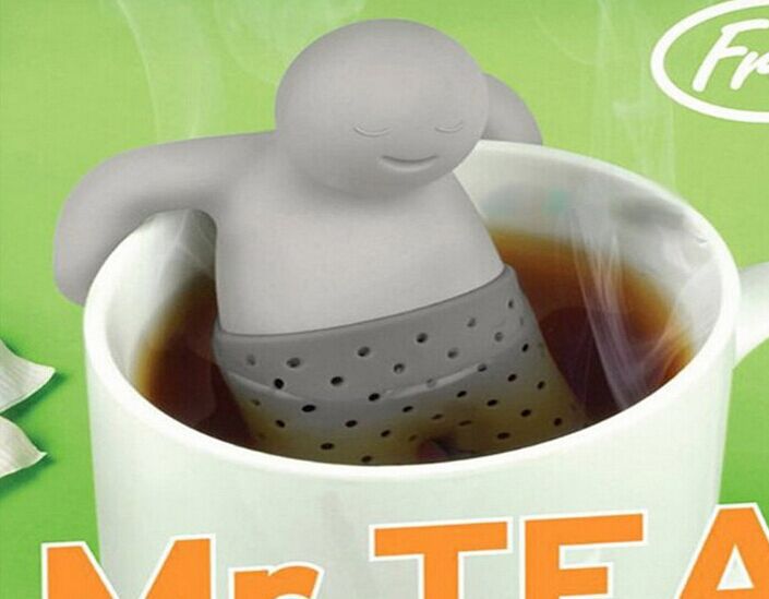 Teapot cute Mr Tea Infuser Tea Strainer Coffee Tea Sets silicone mr tea 1PCS New style