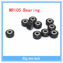 5pcs 3D printer parts Openbuilds POM Polycarbonate Mini Driven wheel with MR105 Bearing Bore 5mm Passive wheel Idler pulley