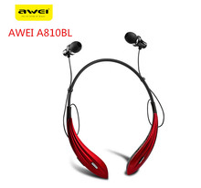 Awei A810BL Wireless Bluetooth earphone stereo music earphone sports running earphone Handsfree earphone with Microphone