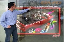 21.5″ Dual interactive touch foil Film through glass window shop Best price and cost