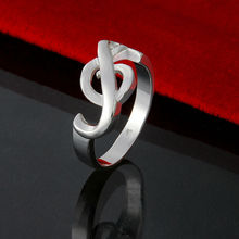 Promotion Free shipping High Quality Fashion Jewelry 925 silver ring special musical note Ring Factory wholesale