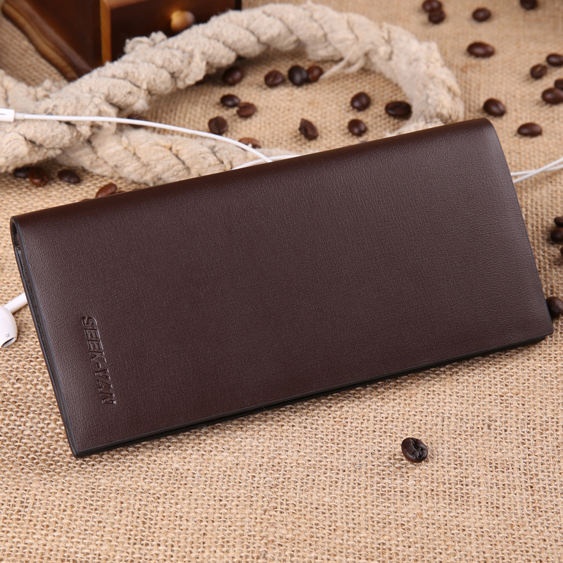 Male long wallet Ultra-thin soft wallet Men in Europe and the leisure wallet 2016 new male money clip