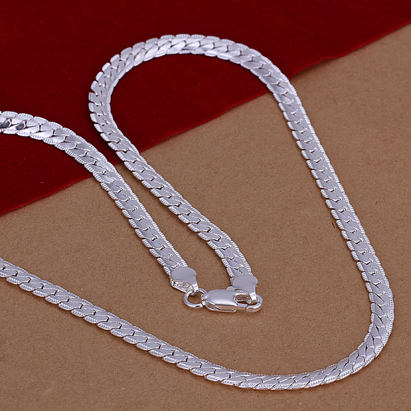 Wholesale 925 Silver Necklaces Fashion Silver Chain For Men 20 5MM Necklace Jewelry Joyas cadenas de