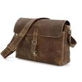 High Quality 100 Guaranteed Genuine Leather Bag Men Crazy Horse Leather Messenger Bags Shoulder Bags Men
