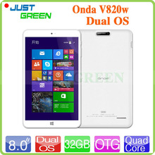 Onda V820W Dual Boot Tablet PC Win10 Android 4 4 OS 8 IPS Screen Z3735F Quad
