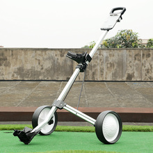 brand PGM. Founders Club Quick Easily Fold Wheel Golf Push Pull Cart Trolley, White, Easy folding, portable, sturdy and durable