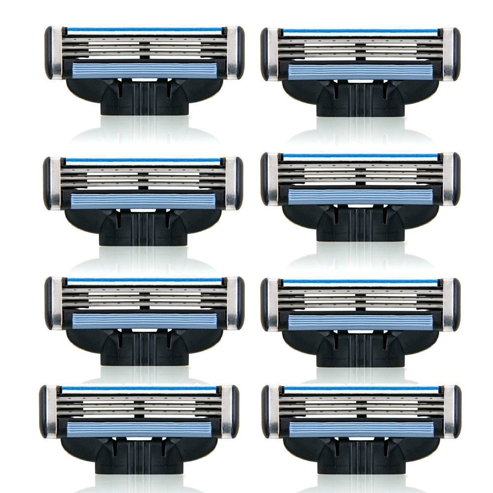 8 pics Original razor blades for men face care with packing box 8Pcs 1pack free shipping