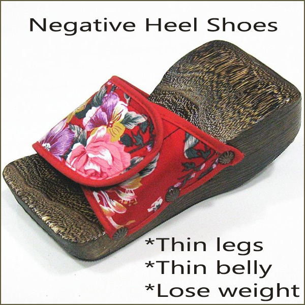negative heel slippers