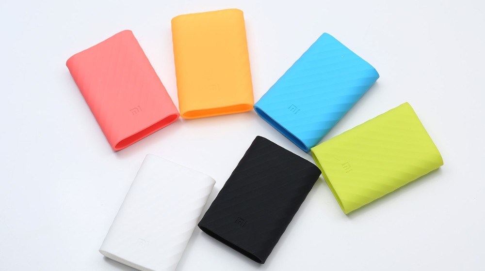 Fit For Xiaomi 10000 mAh Power Bank Mi 10000mah Case Skin Soft Silicone Rubber Protective Cover Case (12)