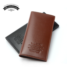 Brand new mens wallet leather genuine and pu without zipper designs man wallet with card holder