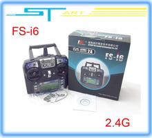 2014 New Version FS FlySky FS-i6 2.4G 6ch Transmitter and Receiver System LCD screen for RC helicopter VS FS-T6 Free sh toy gift
