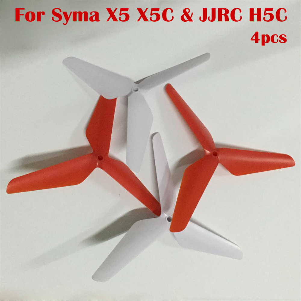 4pcs 3 Blade Main Propeller  Replacement Spare Parts for For Syma X5 X5C JJRC H5C RC Quadcopter Drones Airplanes