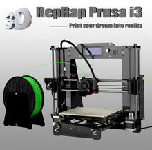 Laser engraving+ Auto leveling High Precision Reprap Prusa i3 DIY 3d Printer kit with 2 Roll Filament 8GB SD card+LCD for Free