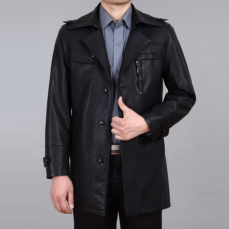 New 2015 Spring And Autumn Casual Jacket Men Second Layer Leather Jacket Man Jackets Free Shipping F5173