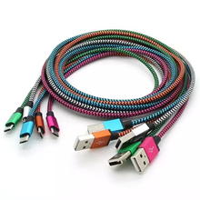 New Original Design Durable Braided Micro USB Date Sync Charging cable Cords for Samsung Galaxy S4 Note 2 HTC Android Phone