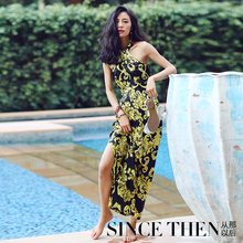 Super fashion! 2016 summer halter dress off shouler vestidos women maxi dresses sexy & retro style vestido evening party robe
