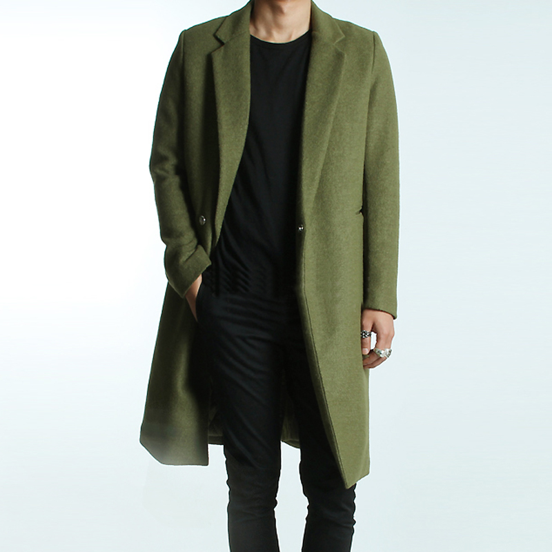 men green overcoat