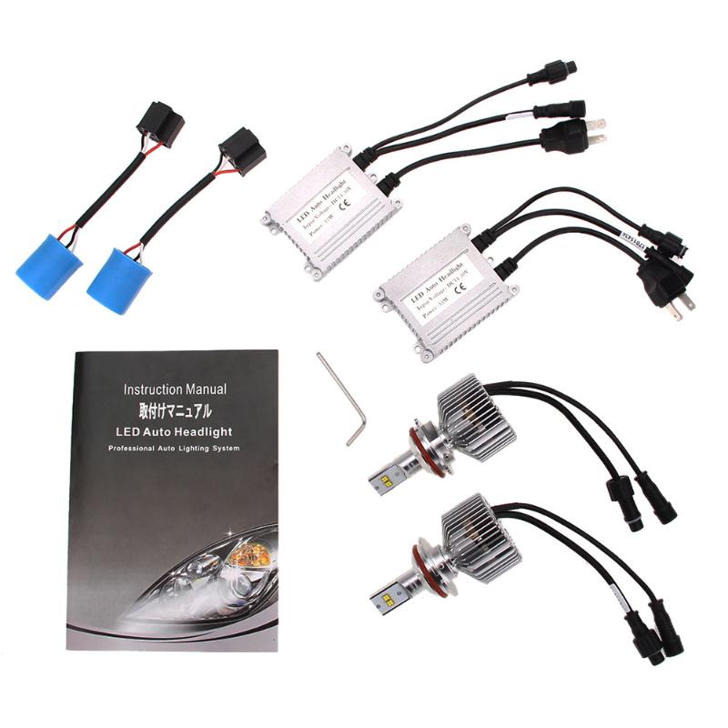 2PCS Atshark 90W 9000LM 9007 LED Headlight / Headlamp Conversion Kit 360 Degree Hi/Low Beam Pattern 