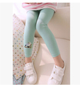 2015 new Baby Kids Girls Cotton pencil Pants Embroidery Bird Warm Stretchy Leggings Trousers 6 colors