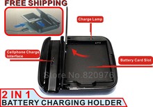 Phone charger Dock 2013 Hot Cheap latest charger 2 In 1 charger battery charger For Samsung i9500 s4 charger+ego Free Shipping