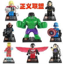 8pcs/lot Marvel Falcon Black Widow Figures 8pcs/lot Superhero sy161 Building Blocks Sets Model Minifigures Toys Christmas Gifts