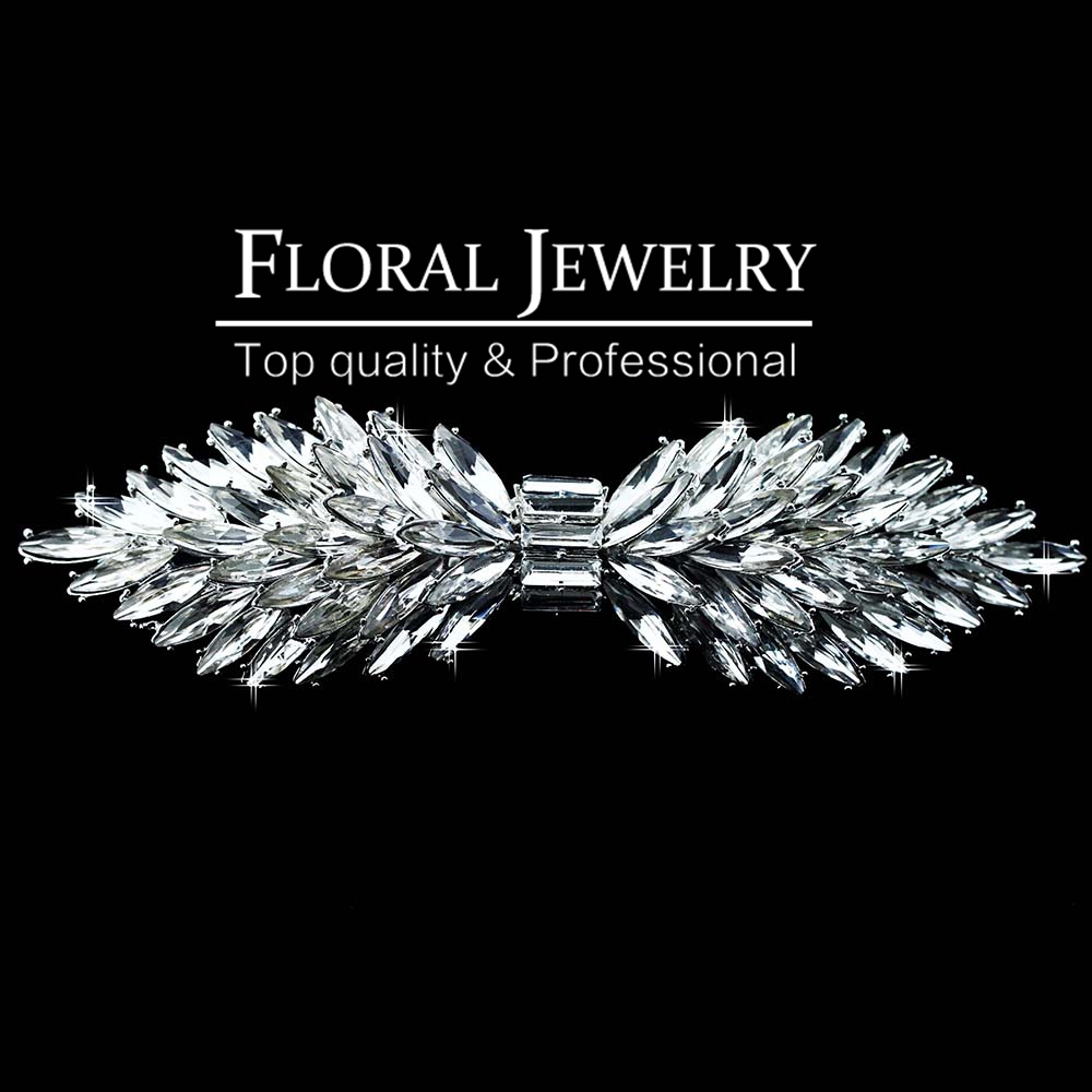New 2015 Leaf Crystal Imitation Gemstone Bridal Hair Combs Bowknot Hairgrips Wedding Hair Accessories Hair Jewelry