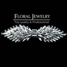 New 2015 Leaf Crystal Imitation Gemstone Bridal Hair Combs Hairgrips Wedding Hair Accessories Hair JewelryFS046