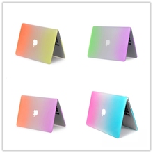 New For Mac book bag Rainbow shell case cover for Apple Macbook Air Pro Retina 11.6 12 13.3 15.4 inch laptop Cases