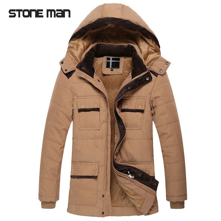 winter coat men 2015 new Men s coat detachable cap thick warm cotton jacket men outdoor