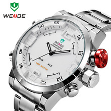 De los nuevos hombres relojes de pulsera exterior 30 M impermeable Casual y moda reloj de los deportes masculinos Digital marca WEIDE del reloj del cuarzo