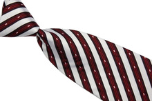 NT0583 Red Black White New Classic Silk Polyester Jacquard Woven Neck Tie Formal Casual Party Knitted