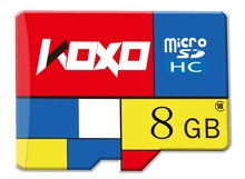 50 pcs X KOXO memory card Real Capacity 8GB class10 micro sd card flash card + free card reader for phone tablet – Free shipping