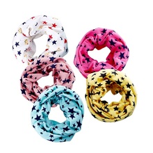 5 pattons Fashion Cotton Baby Scarf Kids Outdoor Warm Magic Scarf scarves boys girls O ring collars Scarf