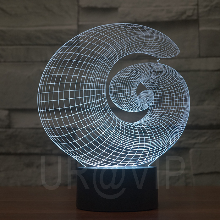 JC-2871  Magical 3D Optical Illusion LED Table Lamp Lighting Novelty