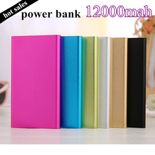 New 2015 Hot Slim Thin 12000mAh power bank Portable External Battery Charger Power Bank For iphone samsung all Cell Phone