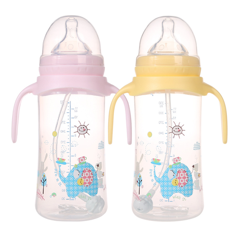 1pcs breast nipple real sense of wide mouth bottle Shank infant font b feeding b font